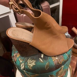 Tory Burch leather wedges